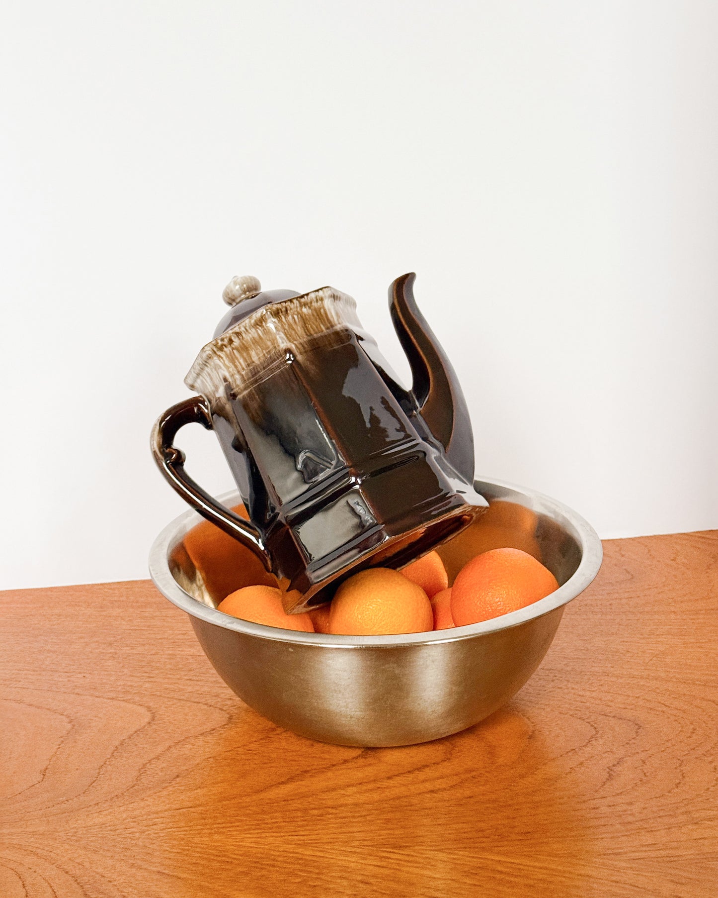 Brown Ceramic Teapot