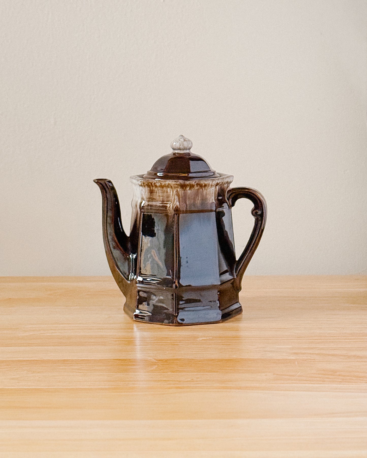 Brown Ceramic Teapot
