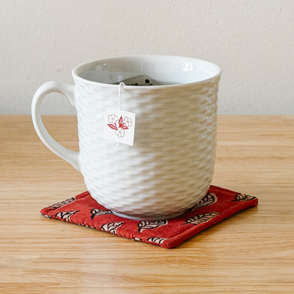 Cotton Block Print Coaster